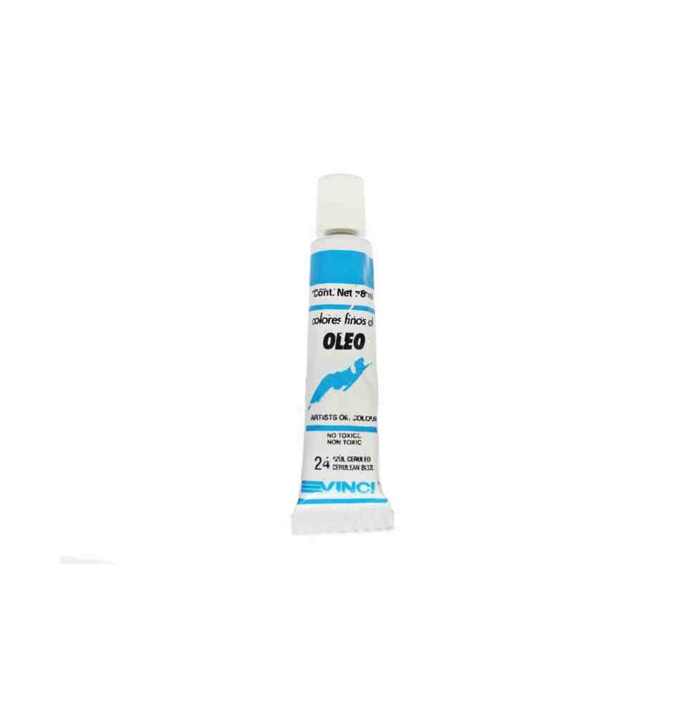 PINTURA OLEO 24 VINCI TUBO 8ML.AZUL CERULEO E.4 C.60