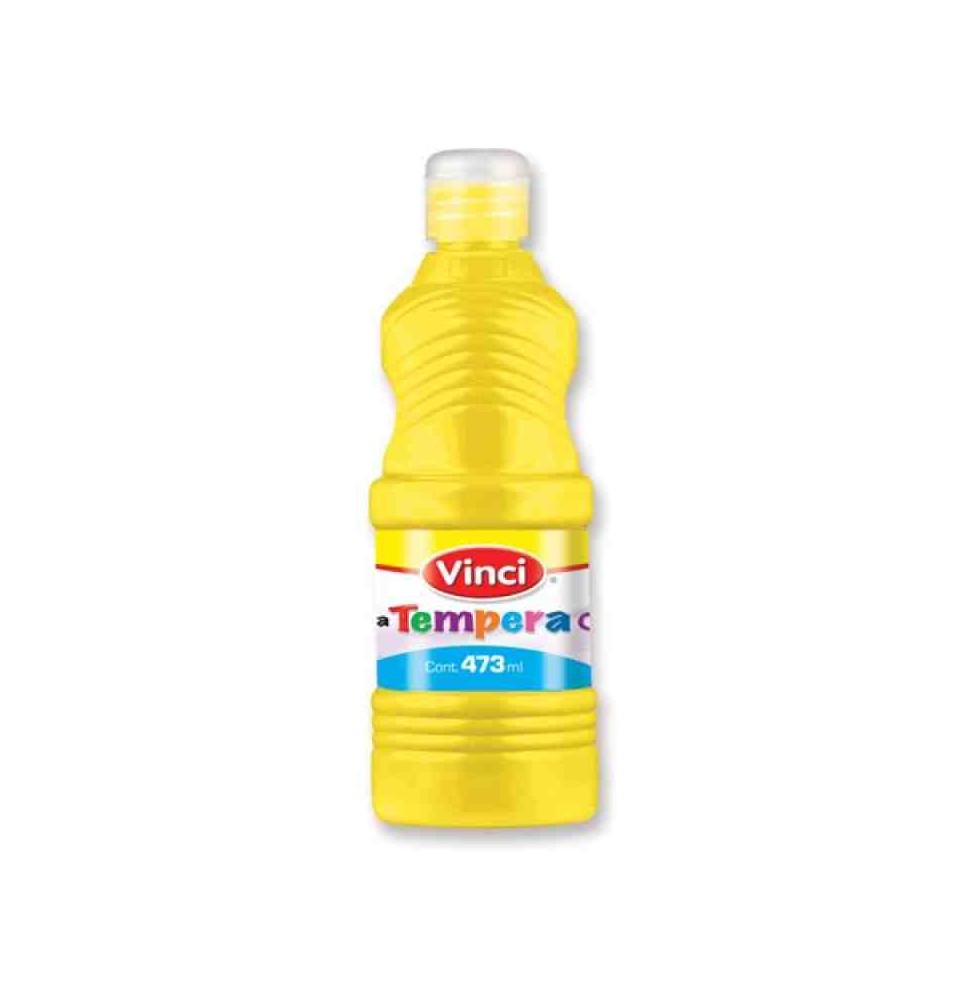 PINTURA TEMPERA VINCI 473ML. AMARILLO FLUOR. C.12