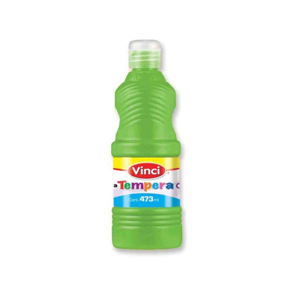 PINTURA TEMPERA VINCI 473ML. VERDE FLUOR. C.12