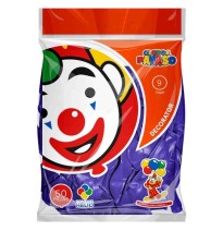 GLOBOS DECORATOR 9 BOL.C50 VIOLETA C.100