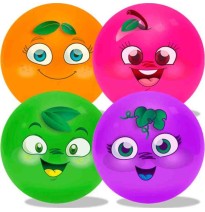 PELOTA PLASTICO 4 MINI FRUTAS EVOLUTION C.36