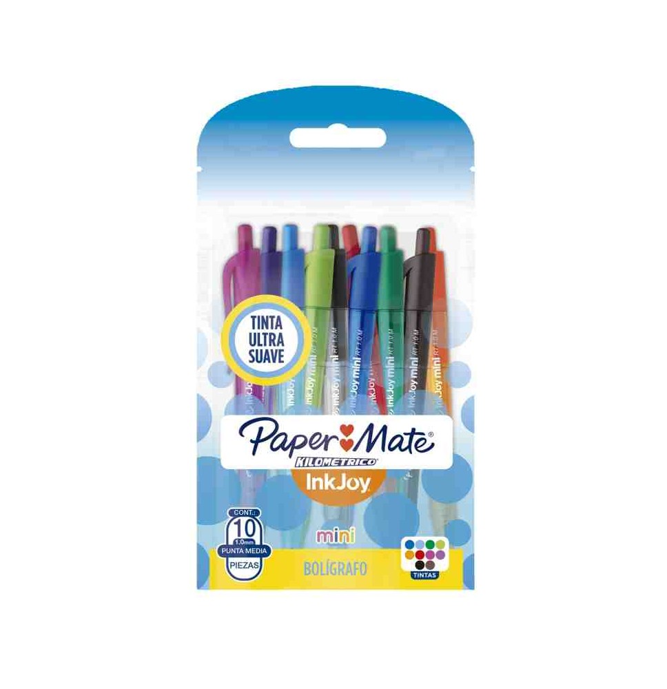 BOLIGRAFO KILOMETRICO 1.00MM MINI BL.C10 COL.FASHION636