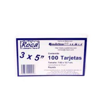 TARJETAS RAYADAS DIPAO 3X5 PAQUETE C100 C50
