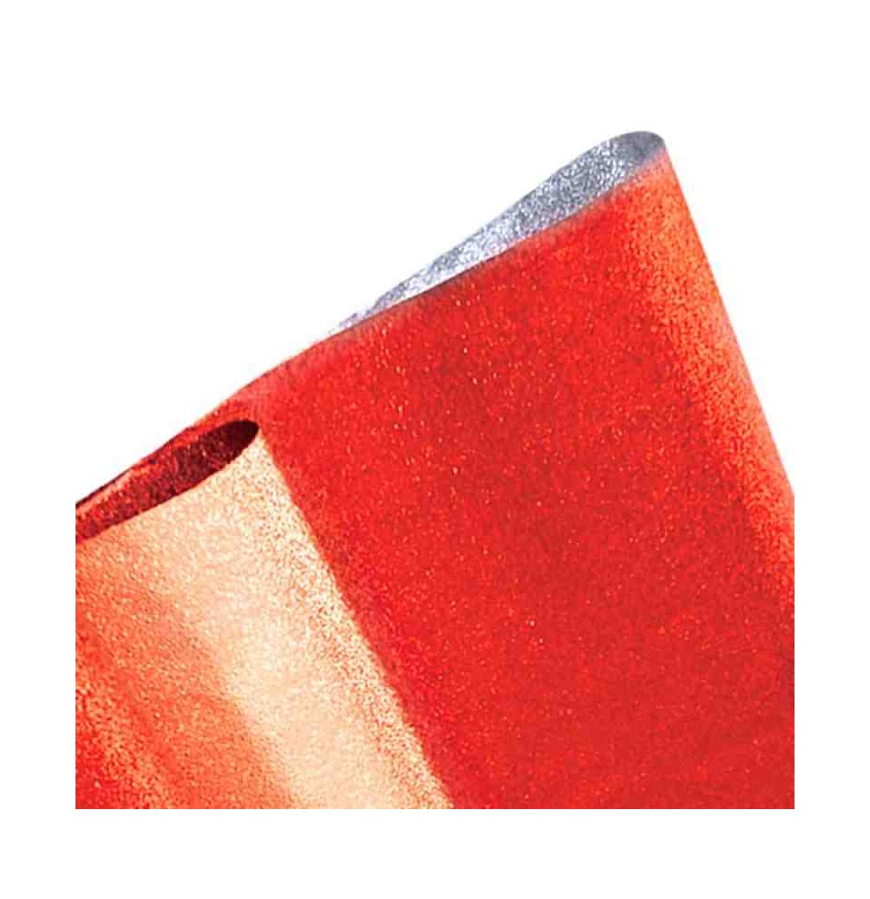 PAPEL MET. GOFRADO ROJO E.10 C.100