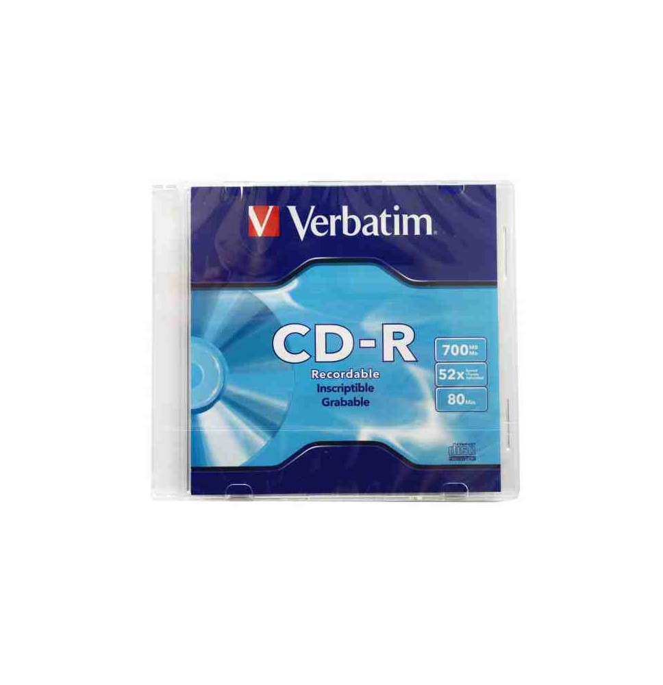 CD-R VERBATIM 52X 80MIN. 700MB. CAJA C1 E20 C100 94776