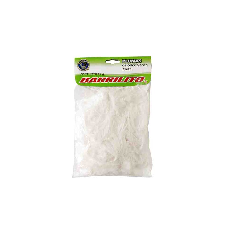 PLUMAS BARRILITO BLANCO F142B BOL.C18GR. E.24 C.72