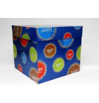 CAJA CUBO FELICIDADES SLIC. GOSTECH 2 28X28X26C. E10