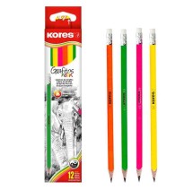 LAPIZ GRAFITO 2 NEON KORES TRIANG. E.72 C.576
