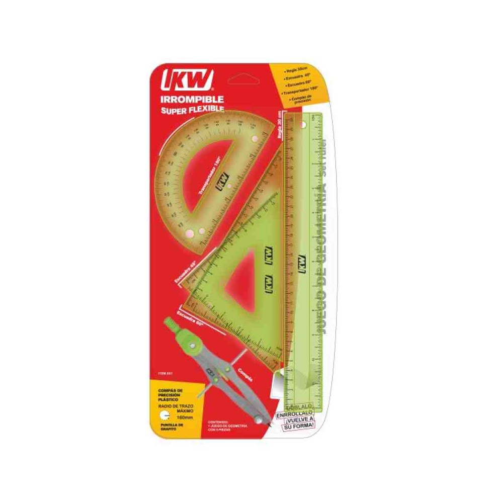 EQ. GEOM. FLEX IKW GDE. CCOMPAS PREC. PLAST. 631 E.24 C.48