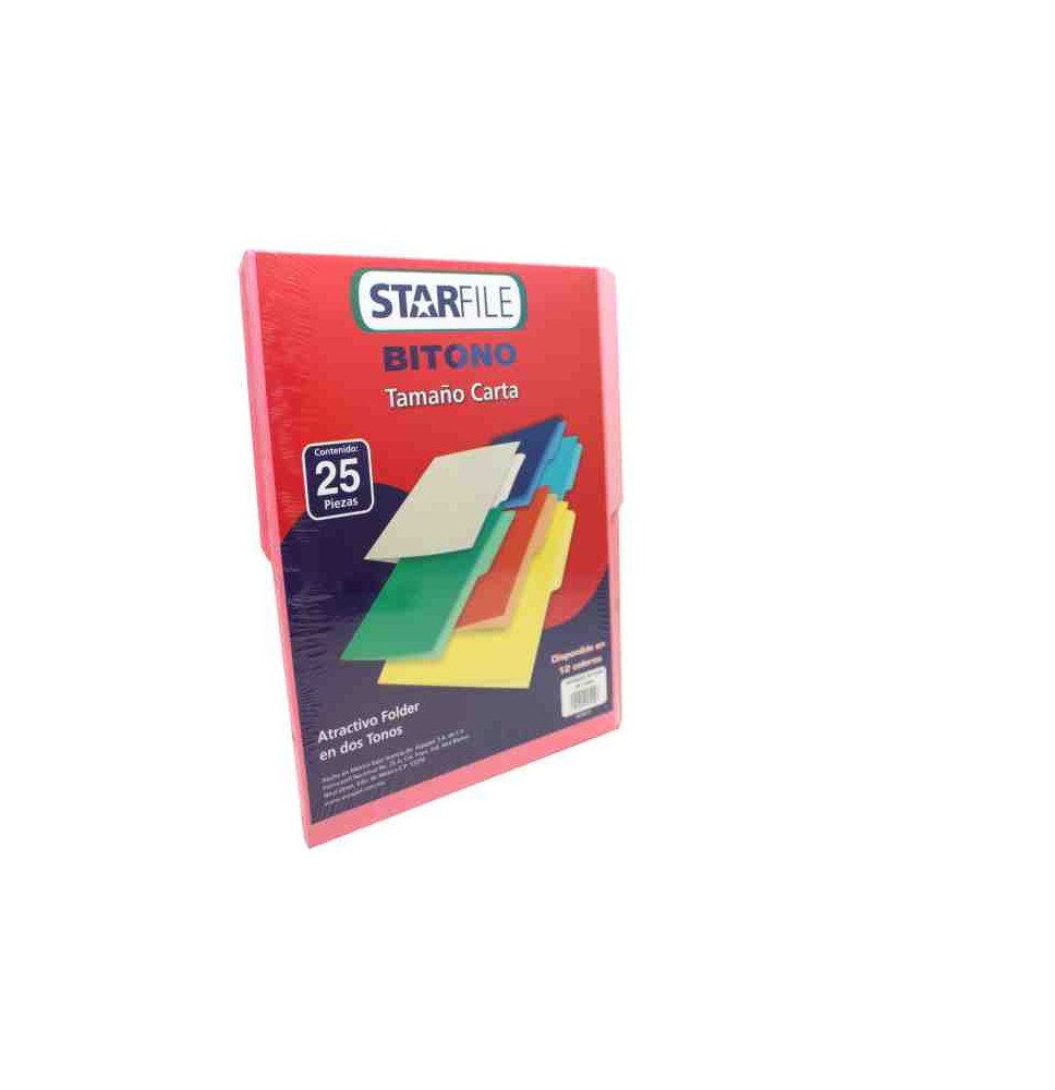 FOLDER BITONO CTA. STARFILE ROSA PAQ.C25 C.20
