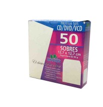 SOBRE PCD 12.7X12.7CM. MAPASA BOND BLANCO CAJA C50 C.10