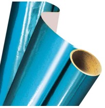 PAPEL MET. UNIFOIL AZUL TURQUESA ROLLO C25M. E.15