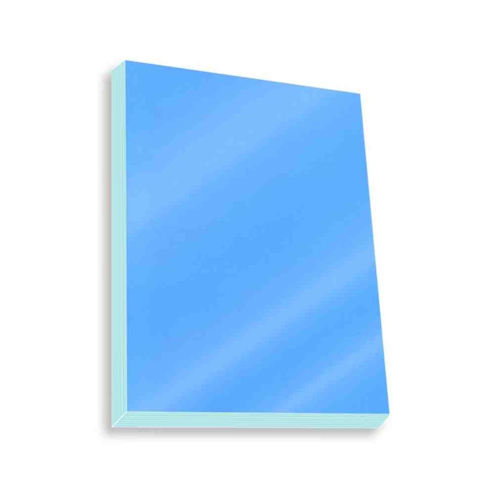 PAPEL LUSTRE SATINADO 49X66 CM. AZUL CIELO 501 25500