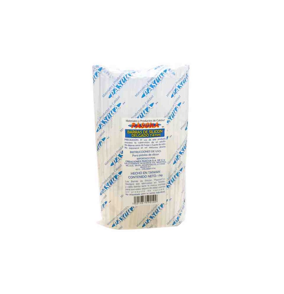 SILICON BARRA DELG. 7MMX25CM. PASCUA KILO C96 PZ.APROX 10
