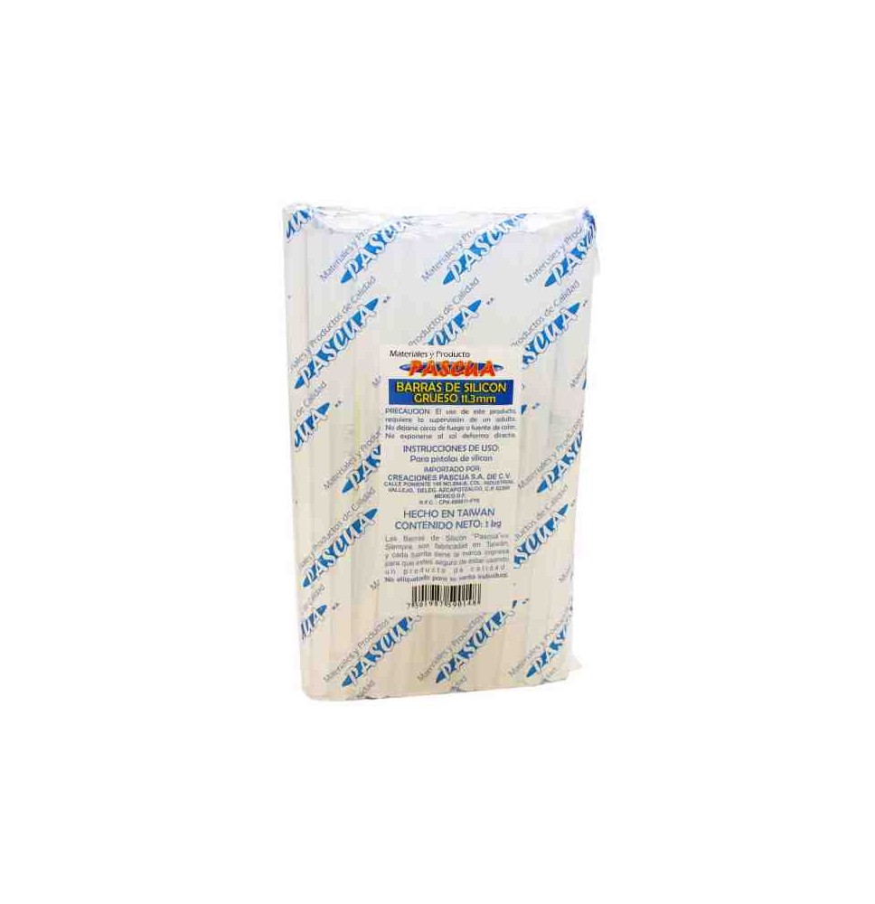 SILICON BARRA GRUESA 11MMX25CM. PASCUA KILO C41 PZ. APRO10