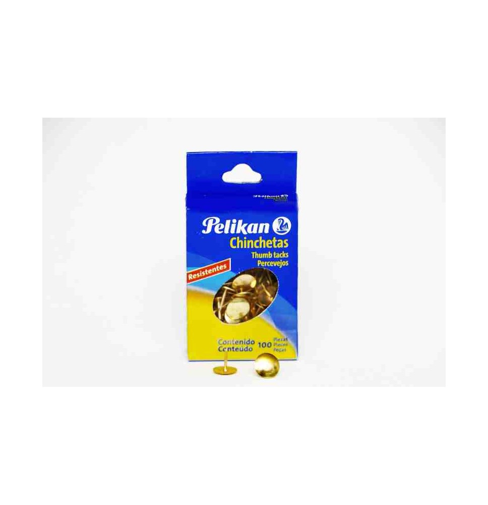 CHINCHETAS CJA.C100 PZ. DORADO PELIKAN C.50