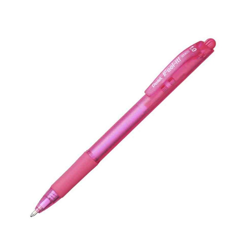 BOLIGRAFO FEEL-IT BX420 1.0MM ROSA PENTEL E.12 C.1152