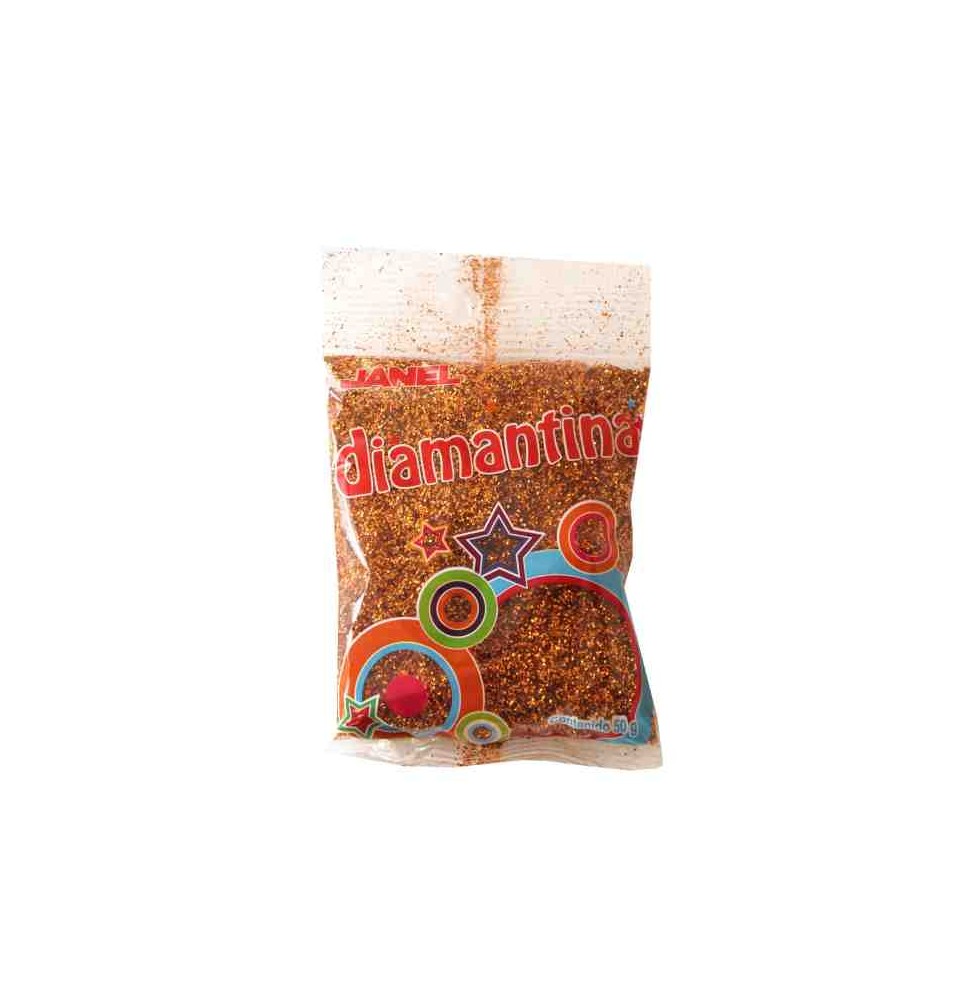 DIAMANTINA FINA BOL. 50G. 02 NARANJA E.20
