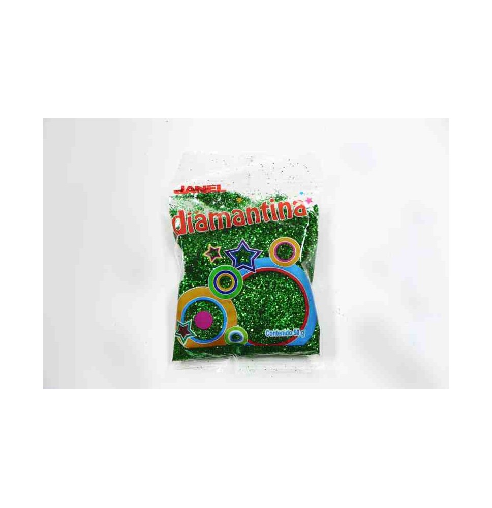 DIAMANTINA FINA BOL. 50G. 05 VERDE BANDERA E.20