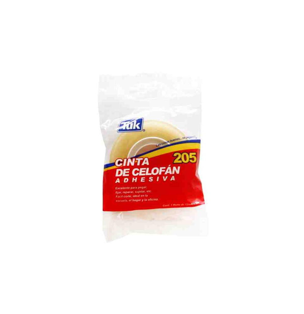 CINTA ADH. 12X33M. TRANSP. TUK 205 E.12 C.216