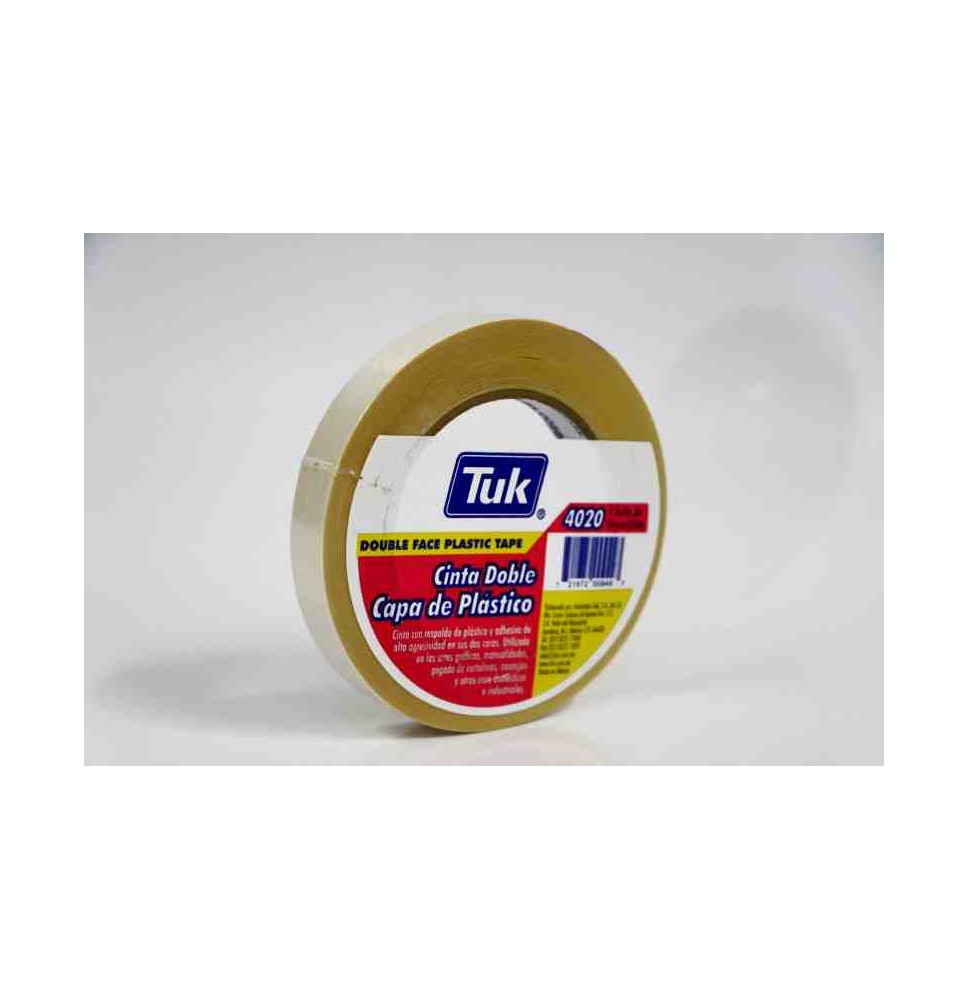 CINTA ADH. DOBLE CAPA PLAST. 18X50M. TUK 4020 C.48