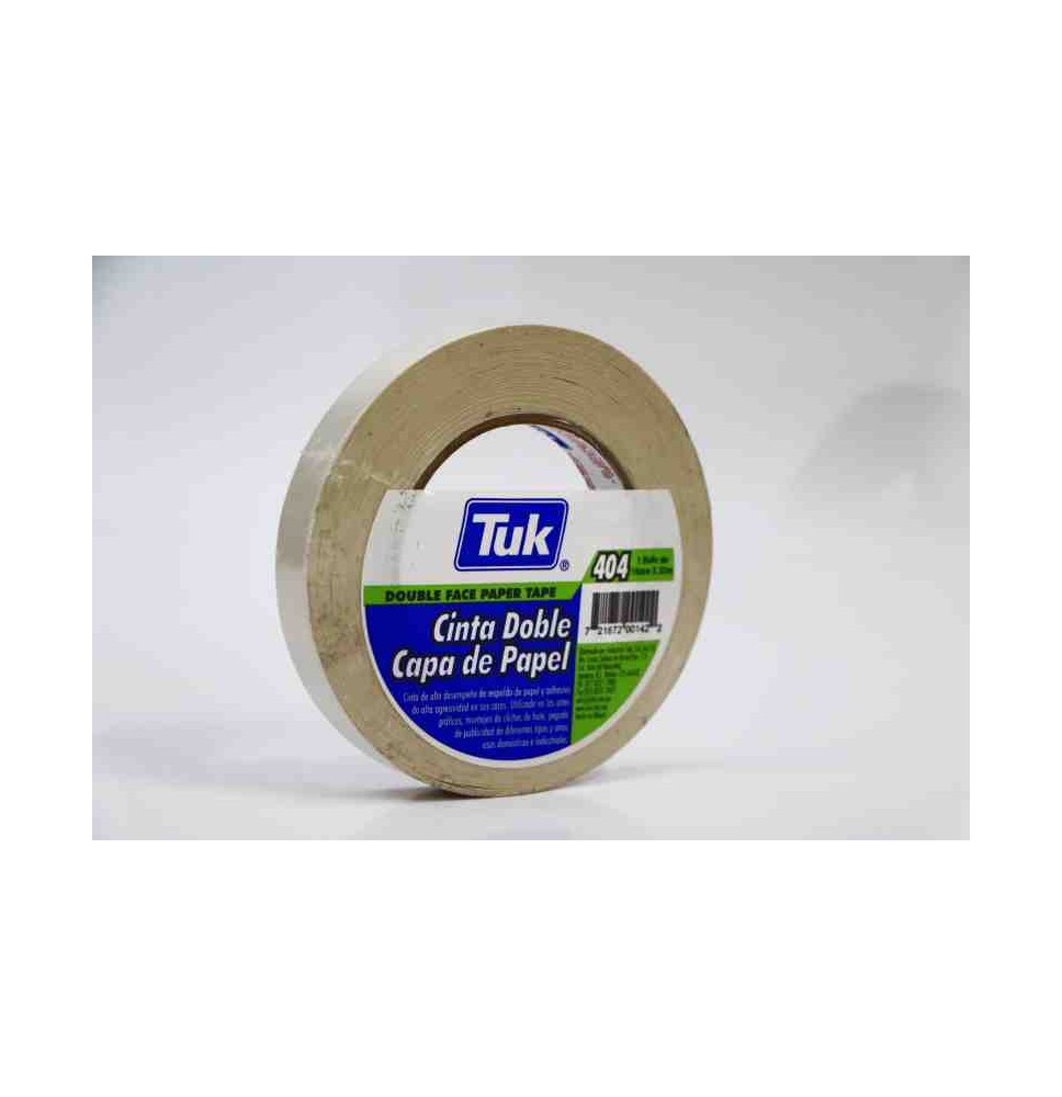 CINTA ADH. DOBLE CAPA PAPEL 18X33M TUK 404 C.48