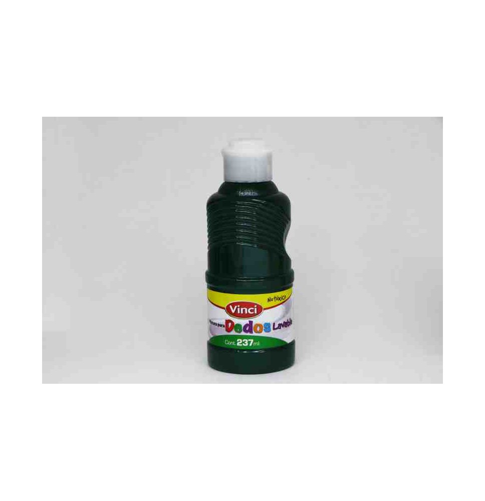 PINTURA DEDOS LAVABLE VINCI 237ML.VDE.E.6