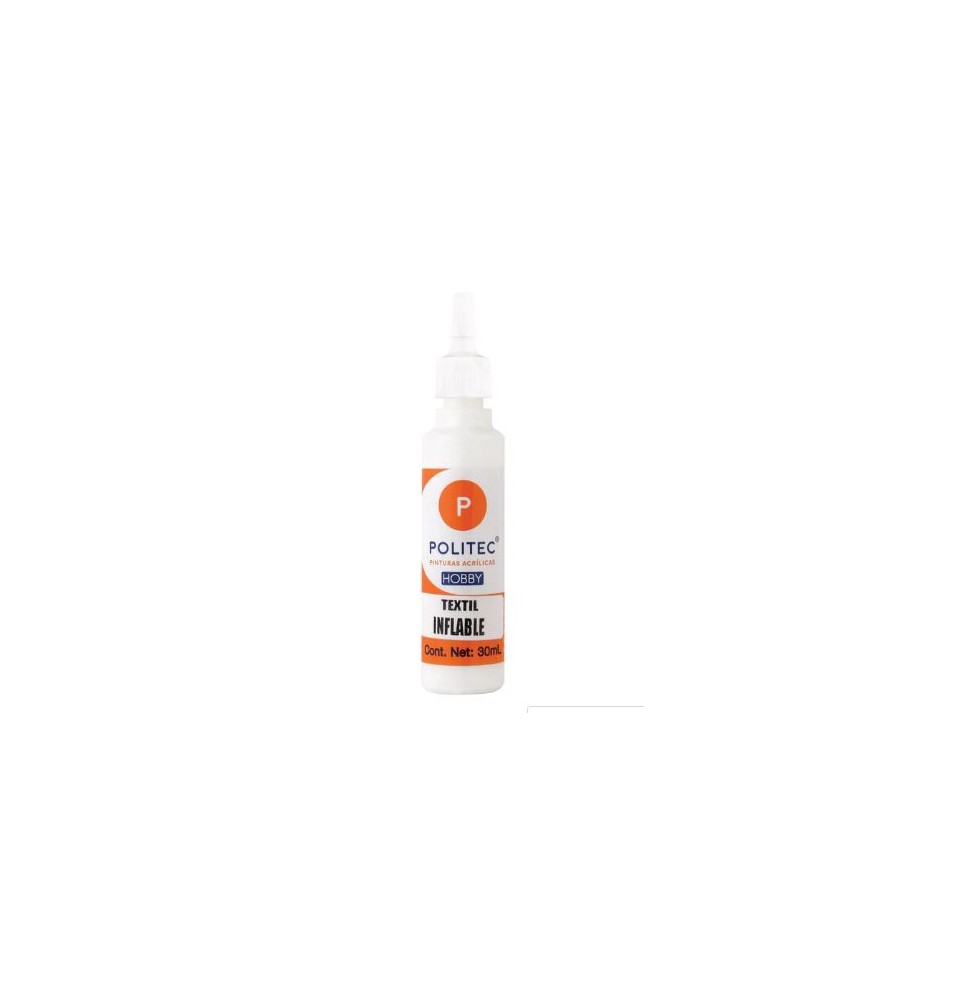 PINTURA TEXTIL INFLABLE 30ML POLITEC BLANCO 436 E12 C240