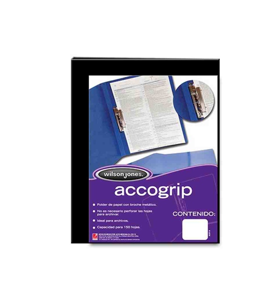 FOLDER CPALANCA CTA. NEGRO ACCOGRIP P-0962 E.4 C.36