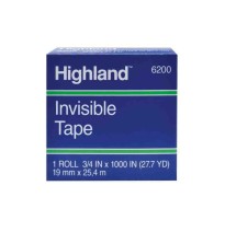 CINTA ADH. INVISIBLE 19X32.9M. 3M HIGHLAND 6200 C.144